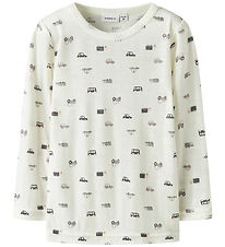 Name It Bluse - Wolle - Noos - NmmWang - Snow White/Small Cars
