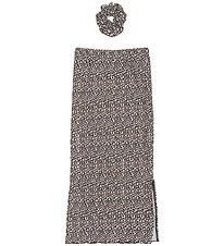The New Skirt - TnPet - Feather Gray AOP