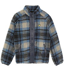 Lyle & Scott Fleece Jacket - Jacquard Sherpa - Navy