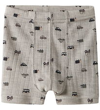 Name It Boxershorts - Wolle - NmmWang - Perlmutt Cloud/Small Car