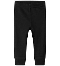 Name It Leggings - Wool - Rib - Noos - NbnWax - Black