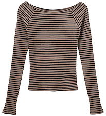 Sofie Schnoor Tröja - Rib - Soma - Brown Striped