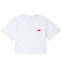 Stella McCartney Kids T-Shirt - Weiß m. Lippen