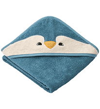 Liewood Baby towel - 70x70 cm - Albert - Penguin - Oceanview