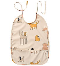 Liewood Bib - Lai - Cats Duck Dogs/Sandy