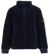 Stone Island Jakki - Flauel - Dökkblátt Blue