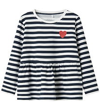 Name It Blouse - NmfLiona - Navy Blazer/Brigth White