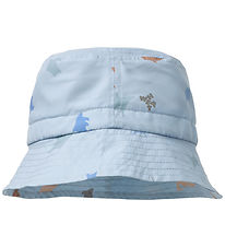 Wheat Bucket Hat - Tilo - Soft Blue Sea Life