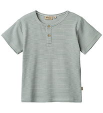 Wheat T-shirt - Rib - Lumi - Stormig Sea Stripe
