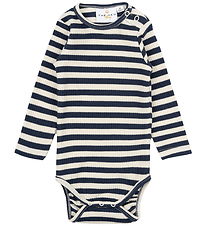 The New Siblings Bodysuit l/s - Rib - Tnsb -Fro - Mood Indigo St