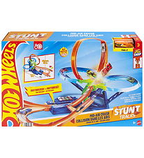 Hot Wheels Bílabraut - Stuntbrautir BIG Air Árekstur