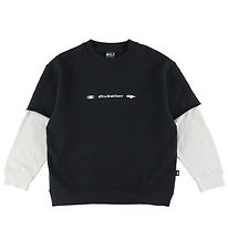 Quiksilver Fleece-Trikot - Offener Balken Crew - Schwarz