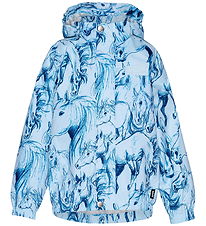 Molo Regenjacke - Waiton - Sky Blue Pferde