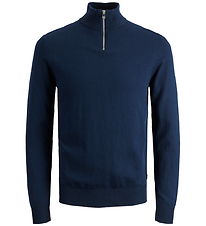 Jack & Jones Blouse - Knitted - Noos - JjeEmil - Navy Blazer