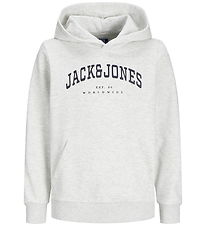 Jack & Jones Kapuzenpullover- JjeCaleb - Noos - White Melange/Lo