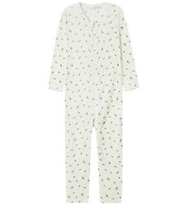 Name It Nightsuit - Wool - NmfWang - Snow White/Small flowers