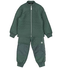 Mikk-Line Thermo föt M. Flís - Sæng - Coated - Hárnæring Green