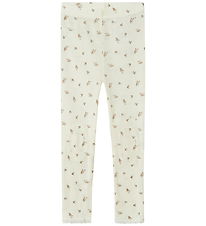 Name It Leggings - Wolle - Noos - NmfWang - Snow White/Small flo