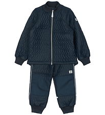 Mikk-Line Thermo Wear w. Fleece - Duvet - Blue Nights