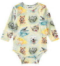 Molo Romper l/s - Foss - Lachende welpen