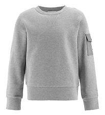 Moncler Sweatshirt - Grey Melange w. Pocket