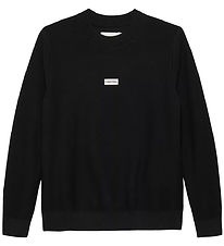 Calvin Klein Blouse - Knitted - Logo Label - Ck Black
