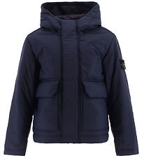 Stone Island Sængurver - Short Parka - Dökkblátt Blue