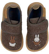 X Miffy Chaussons Bisgaard - Pieds nus - Dark Brown