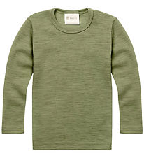 Engel Blouse - Wool - Sage Green Melange