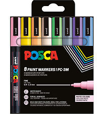 Posca Markers - PC-3M - 8 pcs - Pastel Colours