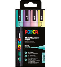 Posca Markers - PC-5M - 4 pcs - Muted Colours