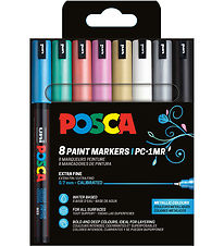Posca Markers - PC-1 m - 8 pcs - Metallic Colours