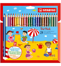 Stabilo Colouring Pencils - Trio Thick - 24 pcs - Multicolour