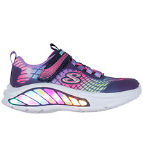 Skechers Shoes w. Light - Rainbow Cruisers - Navy/Multi