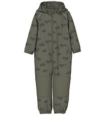 Name It Softshell Suit w. Fleece - NmmAlfa08 - Noos - Dusty Oliv