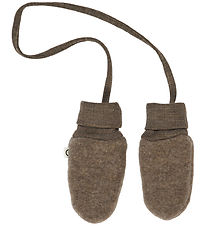 Müsli Fäustlinge - Fleece - Woolly - Wolle - Walnuss Melange