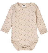 Müsli Bodysuit l/s - Aster - Oak/Nostalgia Rose/Beige