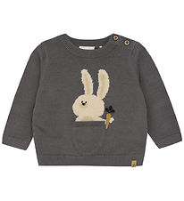 Minymo Blouse Breien - Dark Goud Grey