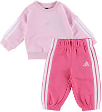 adidas Performance Sweat Set - 240 - Clear Pink/White