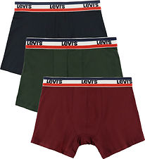 Boxers Levis - 3 Pack - Rouge/Noir/Vert