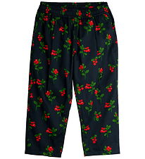 Mini Rodini Trousers - Lingonberries Woven - Black