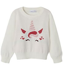 Name It Blouse - Knitted - NmfKiras - Cloud Dancer