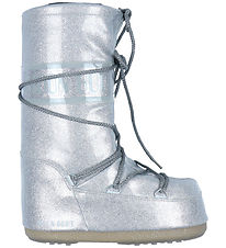 Moon Boot Winter Boots - Icon Glitter - Silver