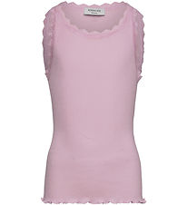 Rosemunde Top - RkBalta - Rib - Dawn Pink w. Lace