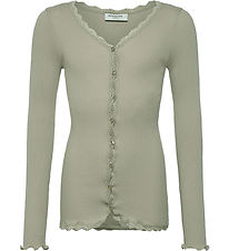 Rosemunde Cardigan - Rib - Balta - Abbey Stone w. Lace