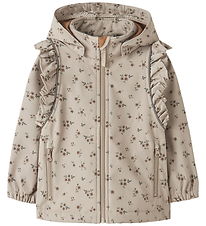 Name It Softshell Jacket w. Fleece - NmfAlfao - Pure Cashmere/Bo