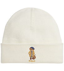 Polo Ralph Lauren Beanie w. Fleece - Clubhouse Cream w. Soft Toy