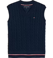Blouson Tommy Hilfiger - Tricoté - Câble - Dark Nuit Marine