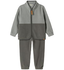 Lil' Atelier Fleece Jacket - NmmLspectra - Ultimate Grey