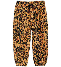 Mini Rodini Fleece pants - Leopard - Beige
